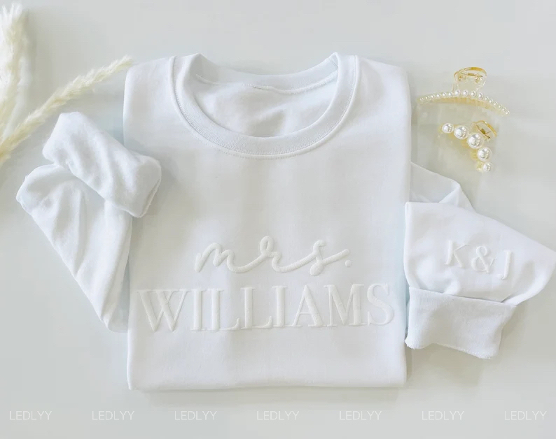 Custom Embossed "Future Mrs" Sweatshirt: Ideal Engagement Gift for the Bride-to-Be or lover