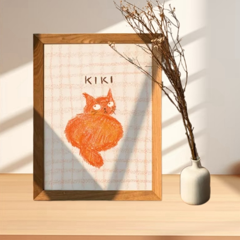 Personalized Cat Portraits: One - of - a - Kind Digital Printable Wall Art