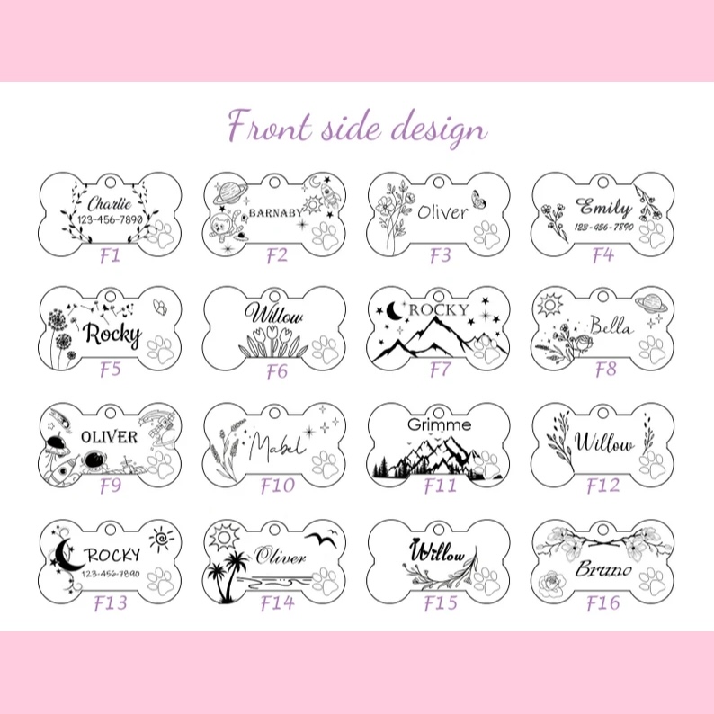 Wilderness - Inspired Pet ID Tags: Customized for Your Dog