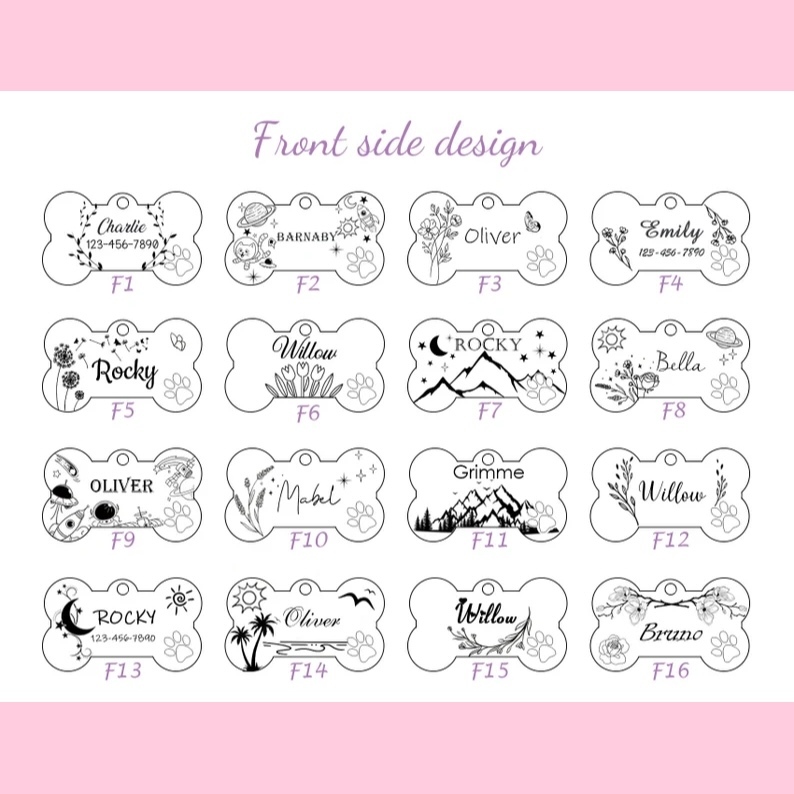 Wilderness - Inspired Pet ID Tags: Customized for Your Dog