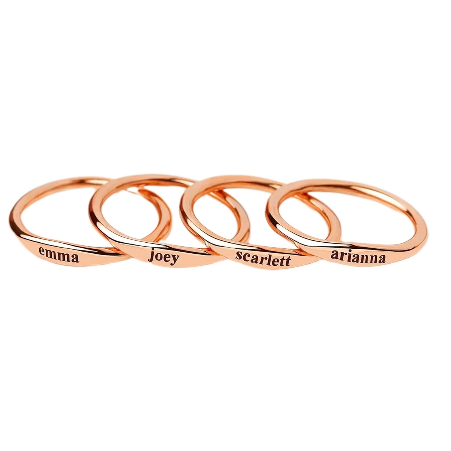 Mother's Day and Beyond: Custom Name Ring with Engravings, a Perfect Dainty Jewelry Gift for Women