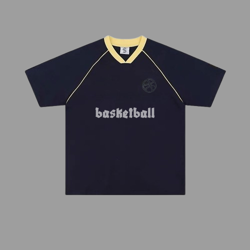 "Basketball Performance Loose-Fit T-Shirt | Ice-Touch Cooling & Anti-Bacterial Tech | 3D Honeycomb Ventilation for Summer"
