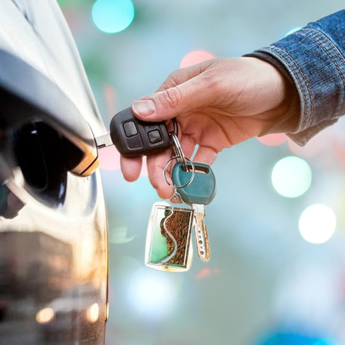 Personalized Passport Photo Keychain Set - 30 Crystal-Clear Acrylic Key Rings with Split Rings, Customizable Photo Inserts ， Heartfelt Gift for Him, Her, or Loved Ones