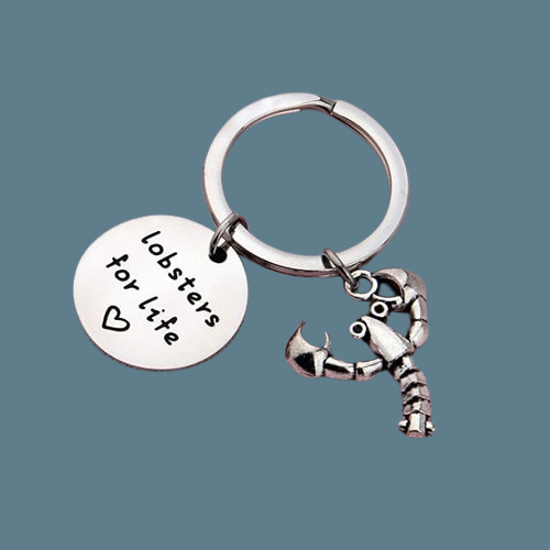Together Forever Lobster Keychain – Romantic Valentine's Gift for Couples
