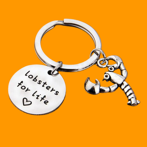 Together Forever Lobster Keychain – Romantic Valentine's Gift for Couples