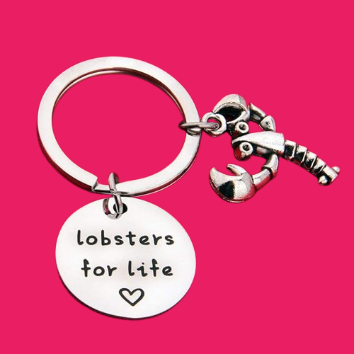 Together Forever Lobster Keychain – Romantic Valentine's Gift for Couples