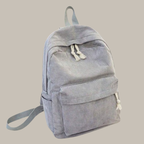 Custom Embroidery Backpack – Versatile Corduroy Bag for School, Travel & Casual Use