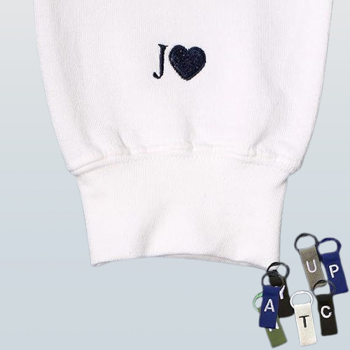 Matching Heart Hoodie - Custom Embroidered Initial on Sleeve for Couples or Family