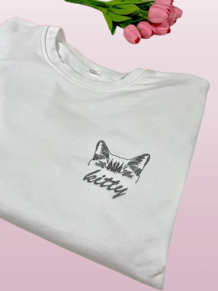 Cat Mom & Dad Hoodies - Hand-Embroidered Pet Lover Shirts