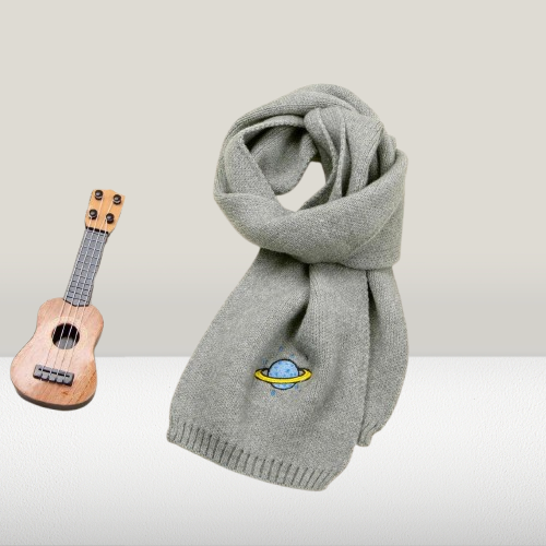 Unique Bridesmaid Scarf Gift - Custom Embroidered Knitted Scarf with Name, Logo, or Portrait Outline