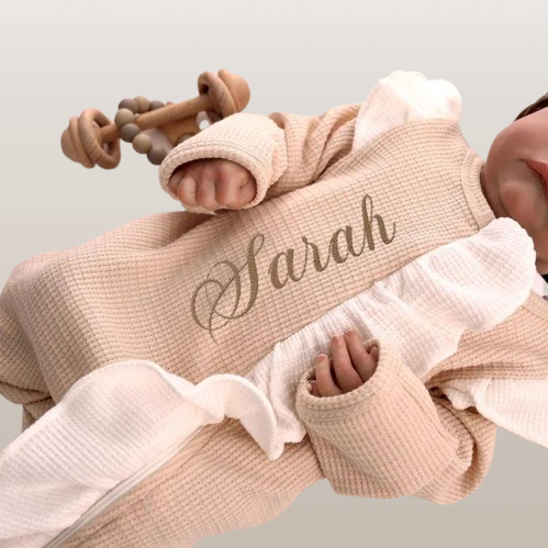 Adorable Embroidered Baby Bodysuit - Personalized Baby Girl Romper, Newborn Homecoming Outfit