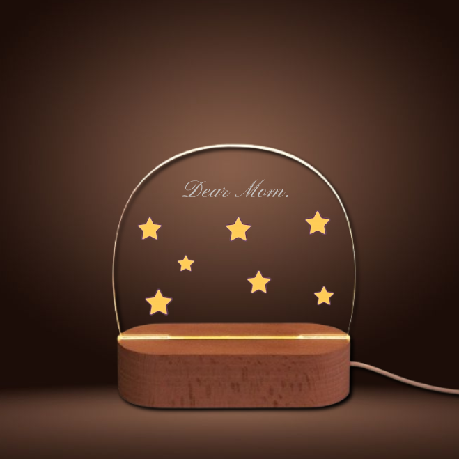 "Mother's Day Gift - Touch Control LED Night Light with Warm Glow, Thoughtful Bedroom Decor for Mom, Safe & Romantic Ambiance Creator"