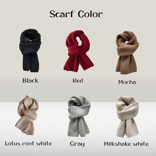 Unique Bridesmaid Scarf Gift - Custom Embroidered Knitted Scarf with Name, Logo, or Portrait Outline