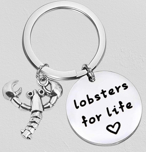 Together Forever Lobster Keychain – Romantic Valentine's Gift for Couples