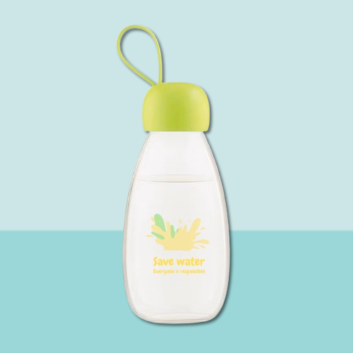 Environmentally friendly reusable plastic water bottle, join the water