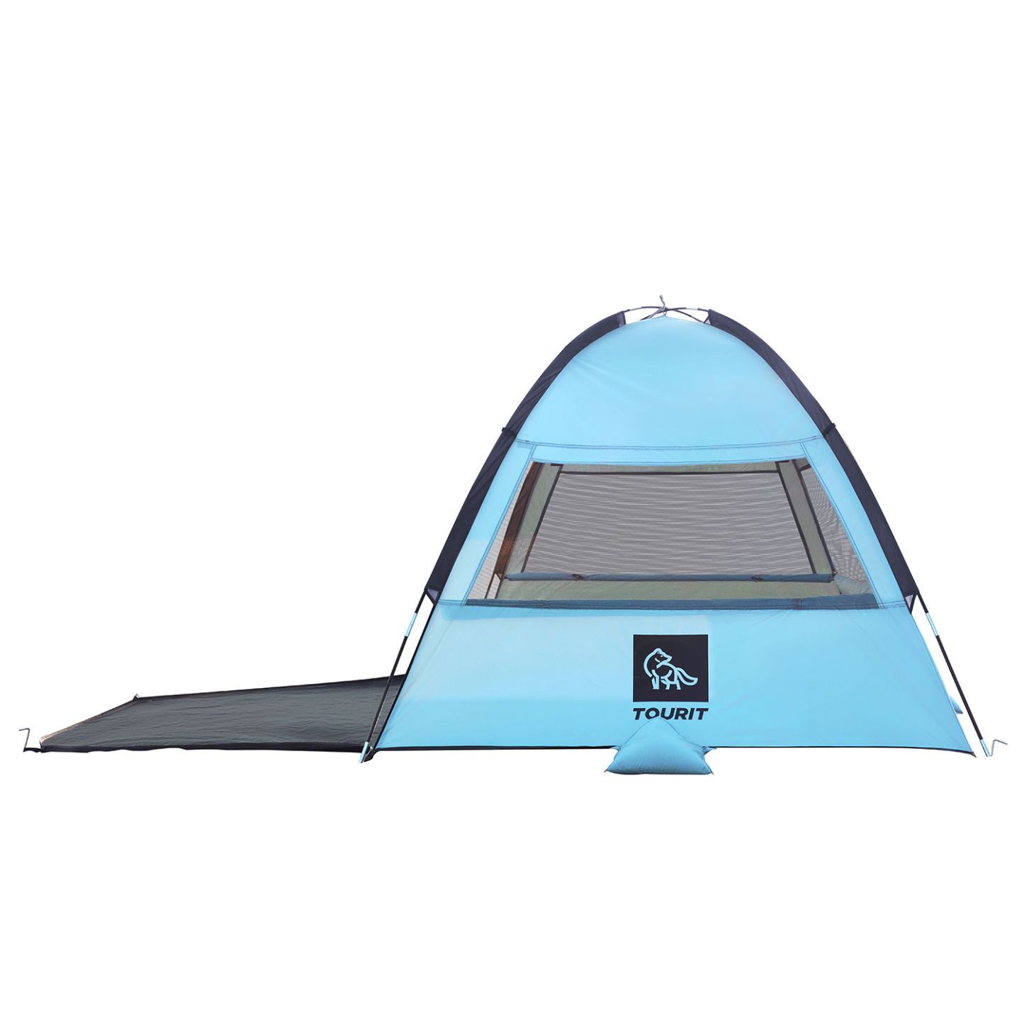 Tourit 3 Person Beach Tent with uv Protection instant Sun Shelter for Outdoor Fun