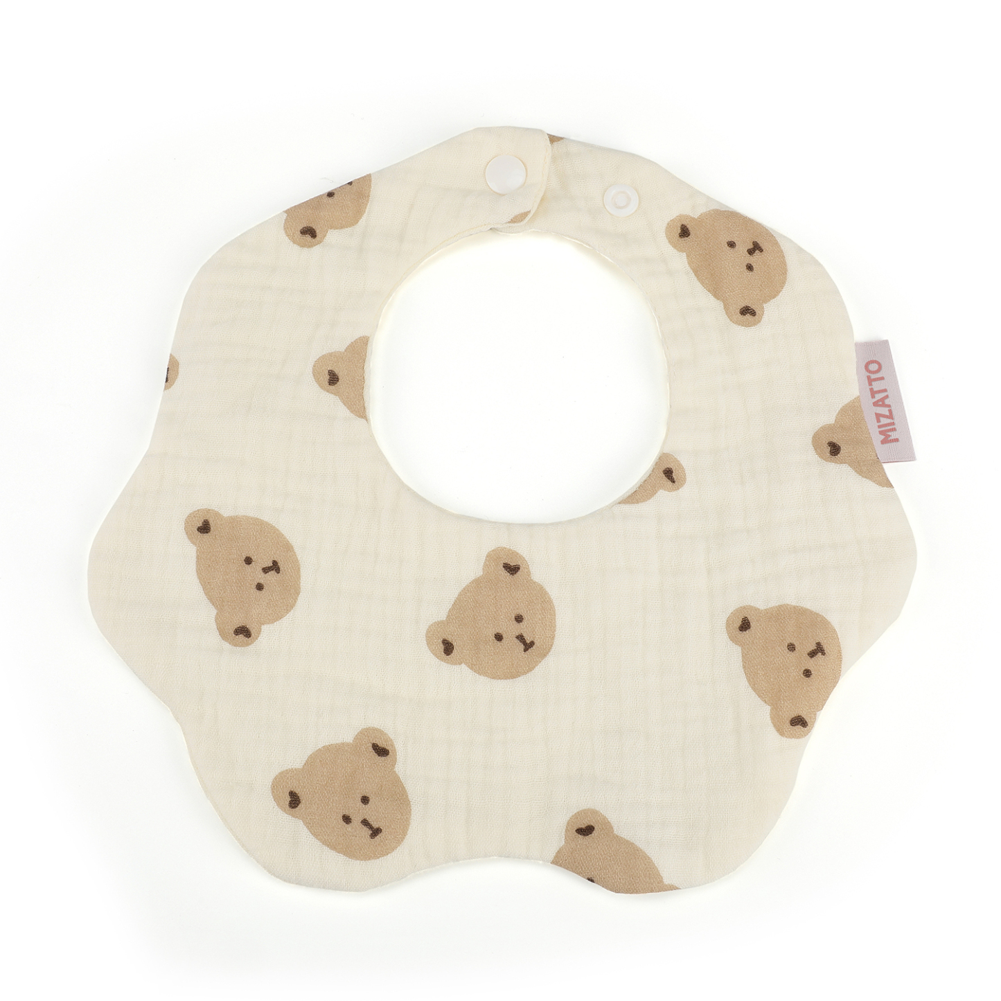Mizatto 4 Layer Waterproof Baby Bib Cartoon Flower Print