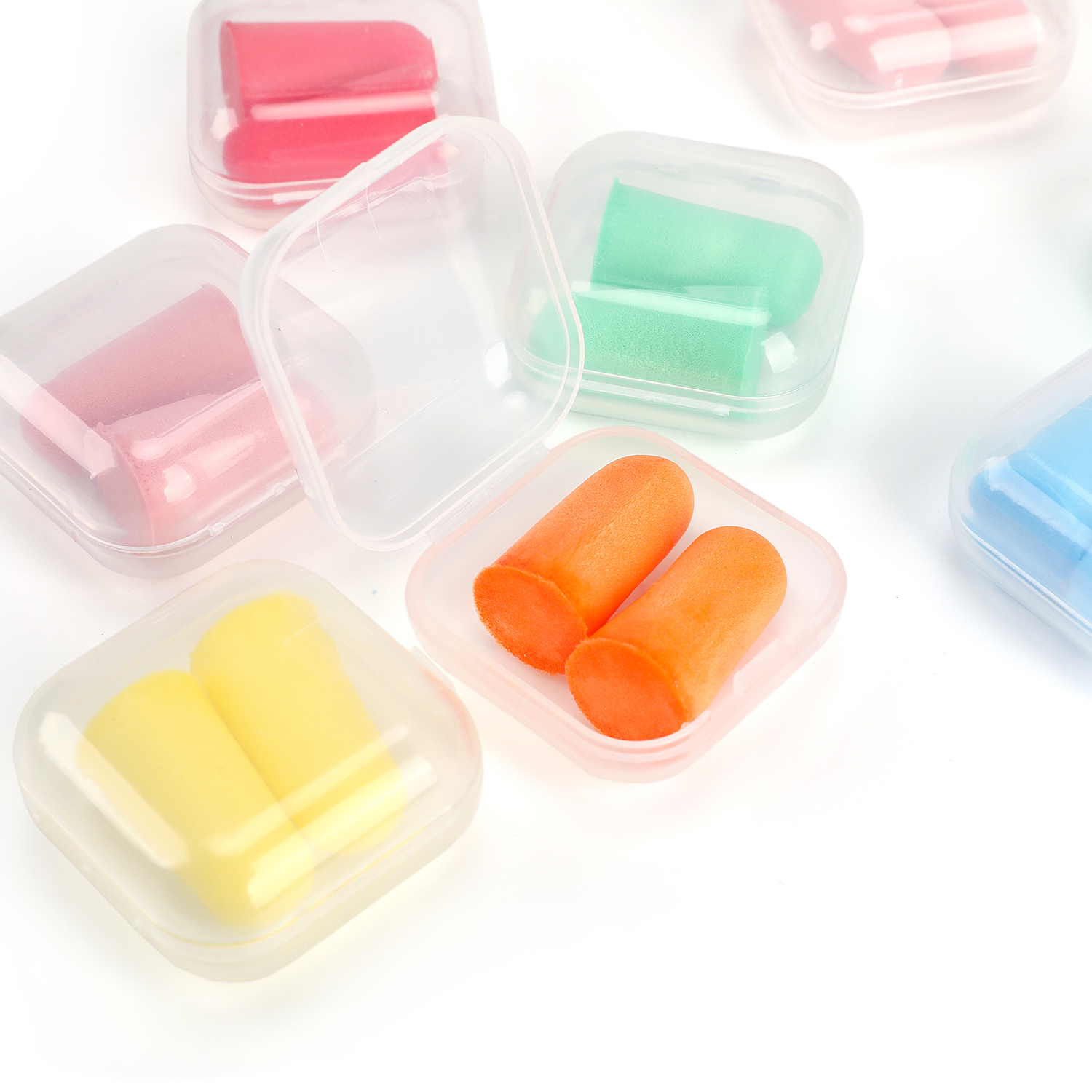 Basvo 10 Sets Soft Foam Earplugs Noise Cancelling Ear Plugs Sound Blocking Earplugs
