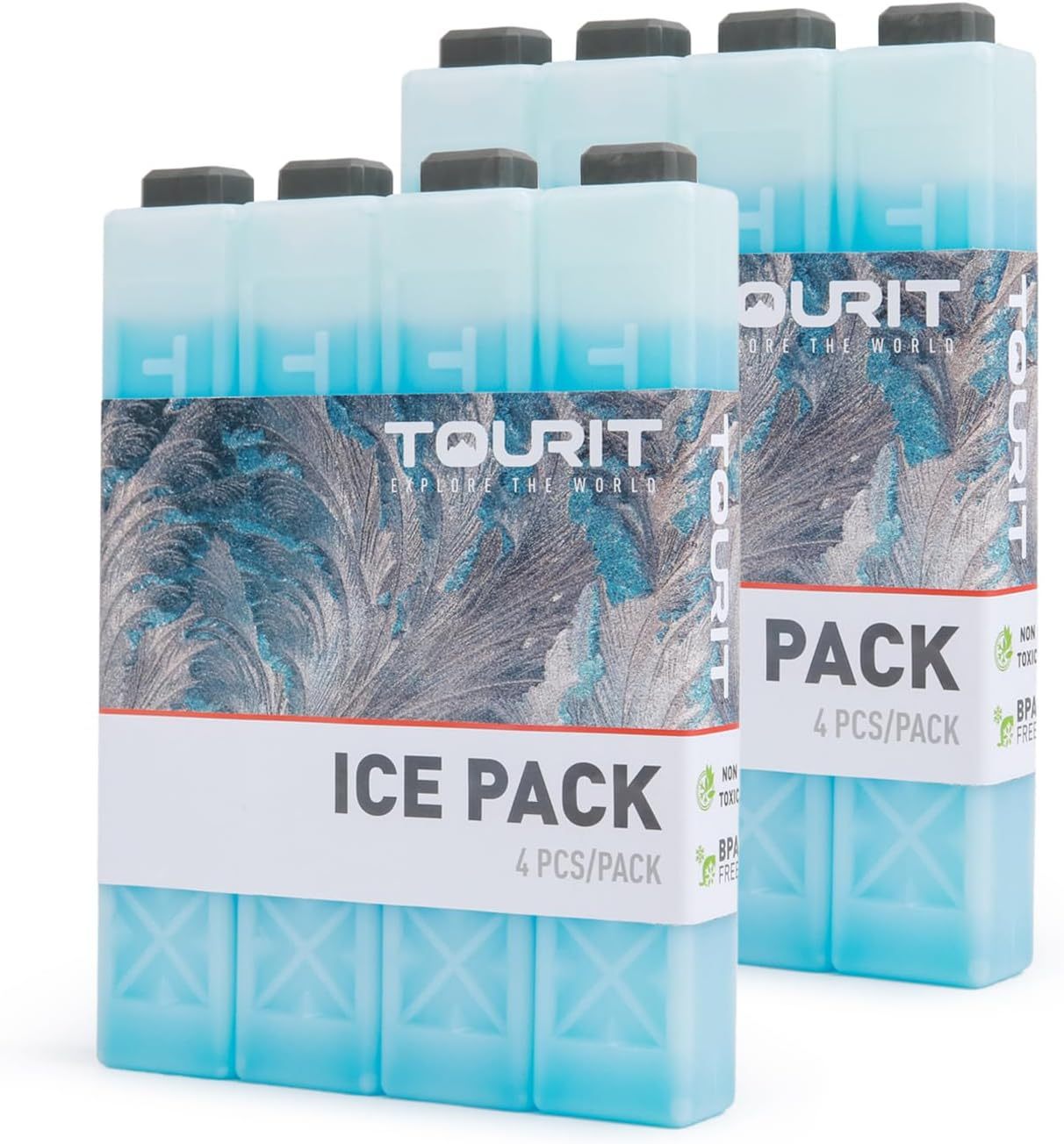 TOURIT Set of 8 Ice Pack for Lunch Box