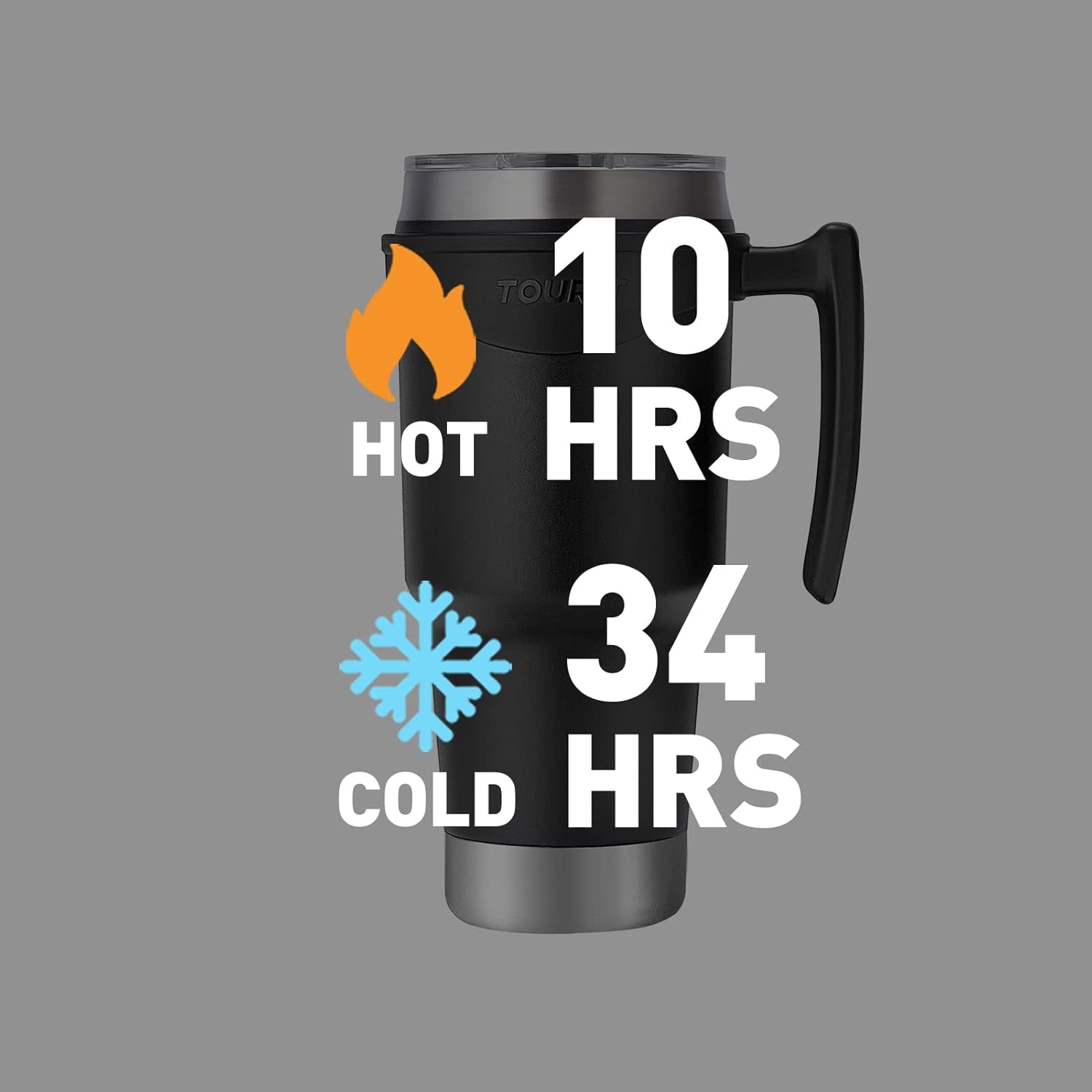 TOURIT 40 oz Tumbler with Handle and Straw