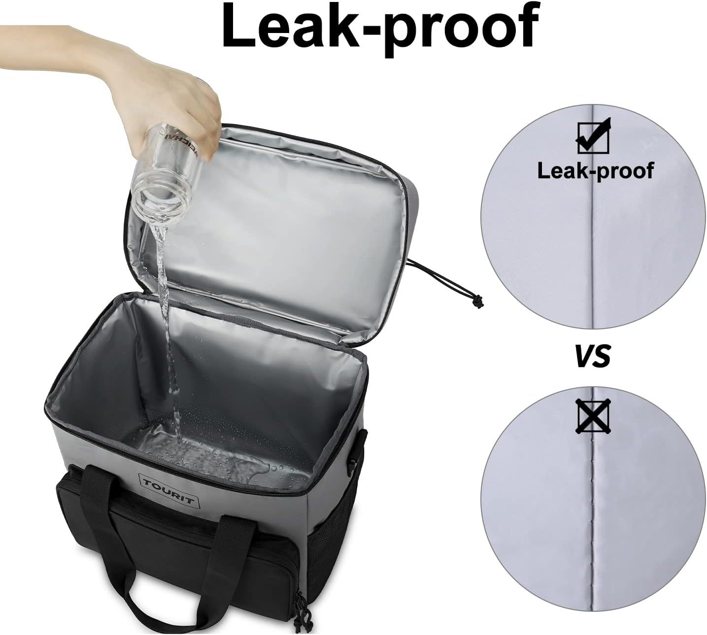 TOURIT 35 Can Cooler Bag Grey