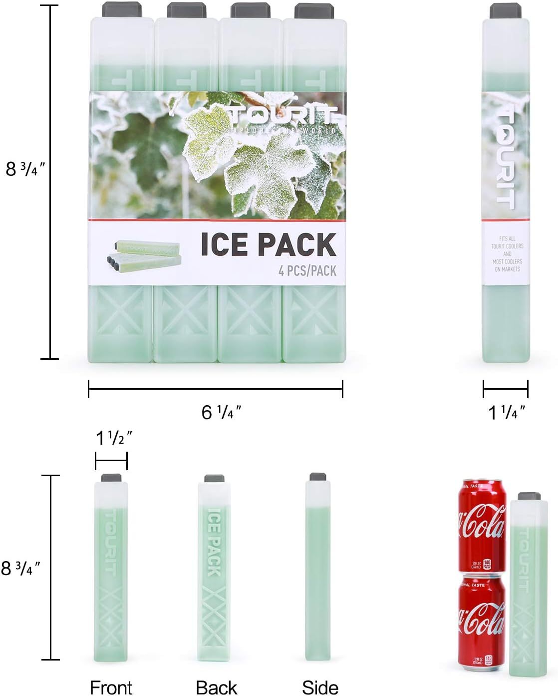 TOURIT 12PCS Ice Packs