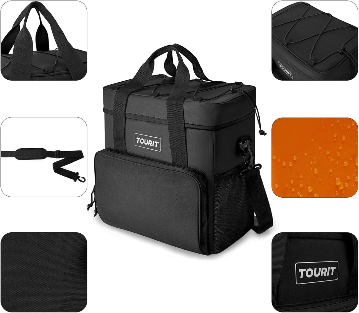 TOURIT 35 Can Cooler Bag Black