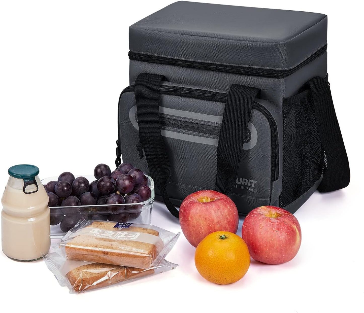TOURIT 14L Large Lunch Bag Dark Gray