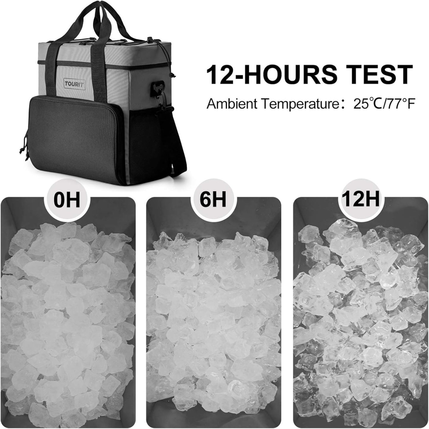 TOURIT 35 Can Cooler Bag Grey