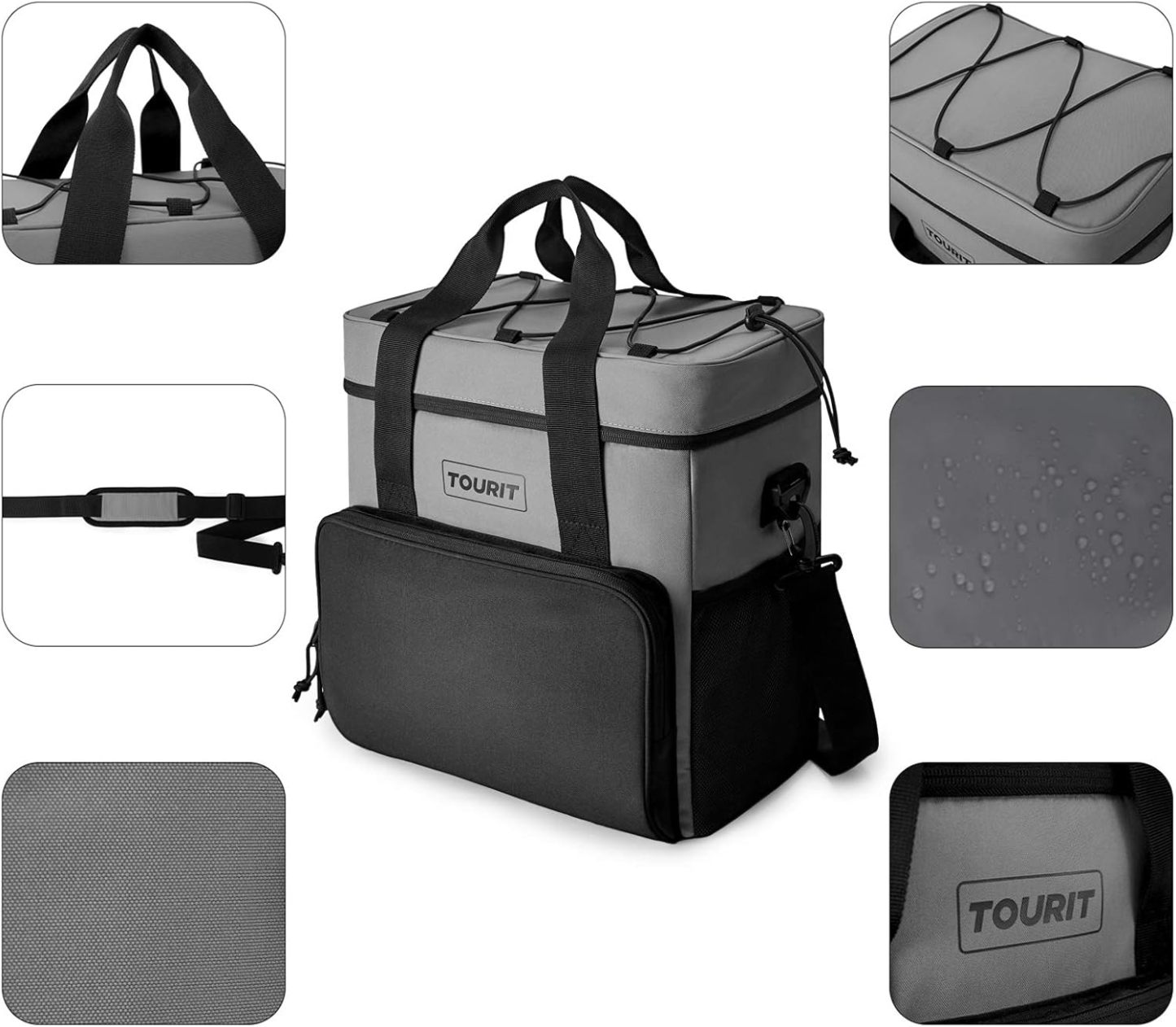 TOURIT 35 Can Cooler Bag Grey
