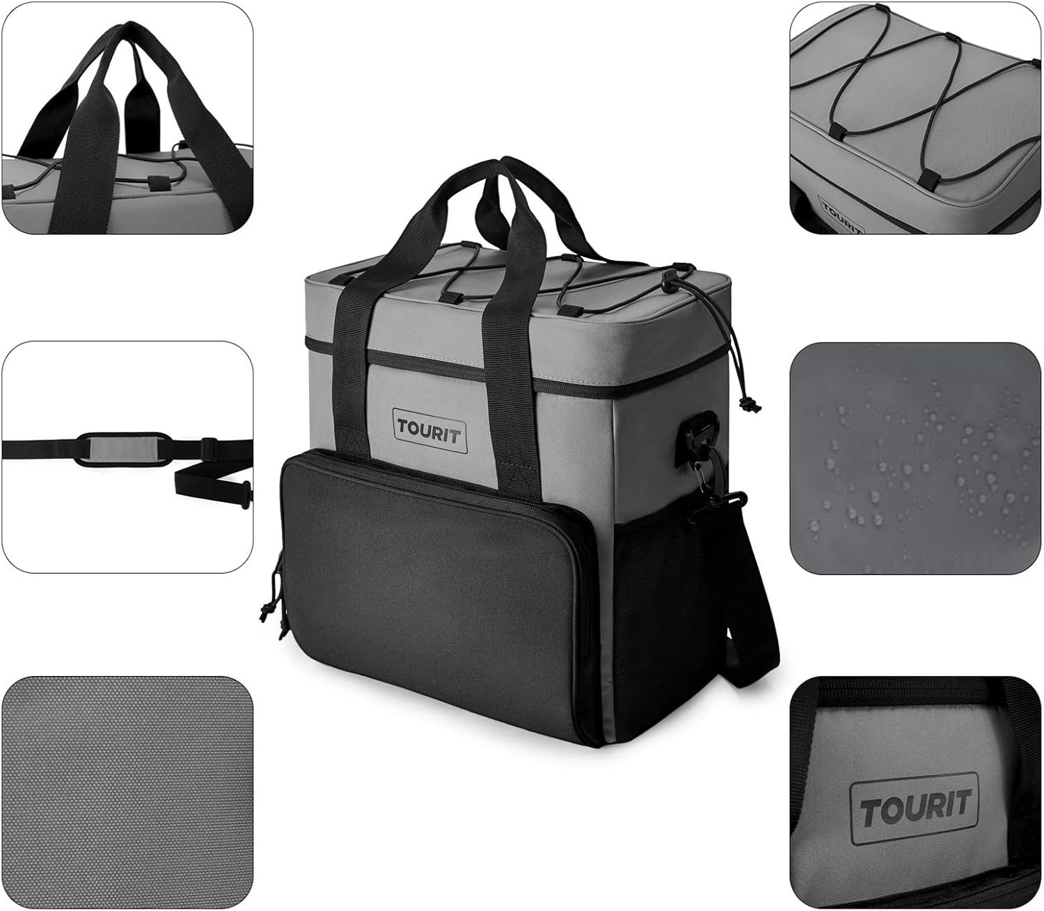 TOURIT 35 Can Cooler Bag Grey