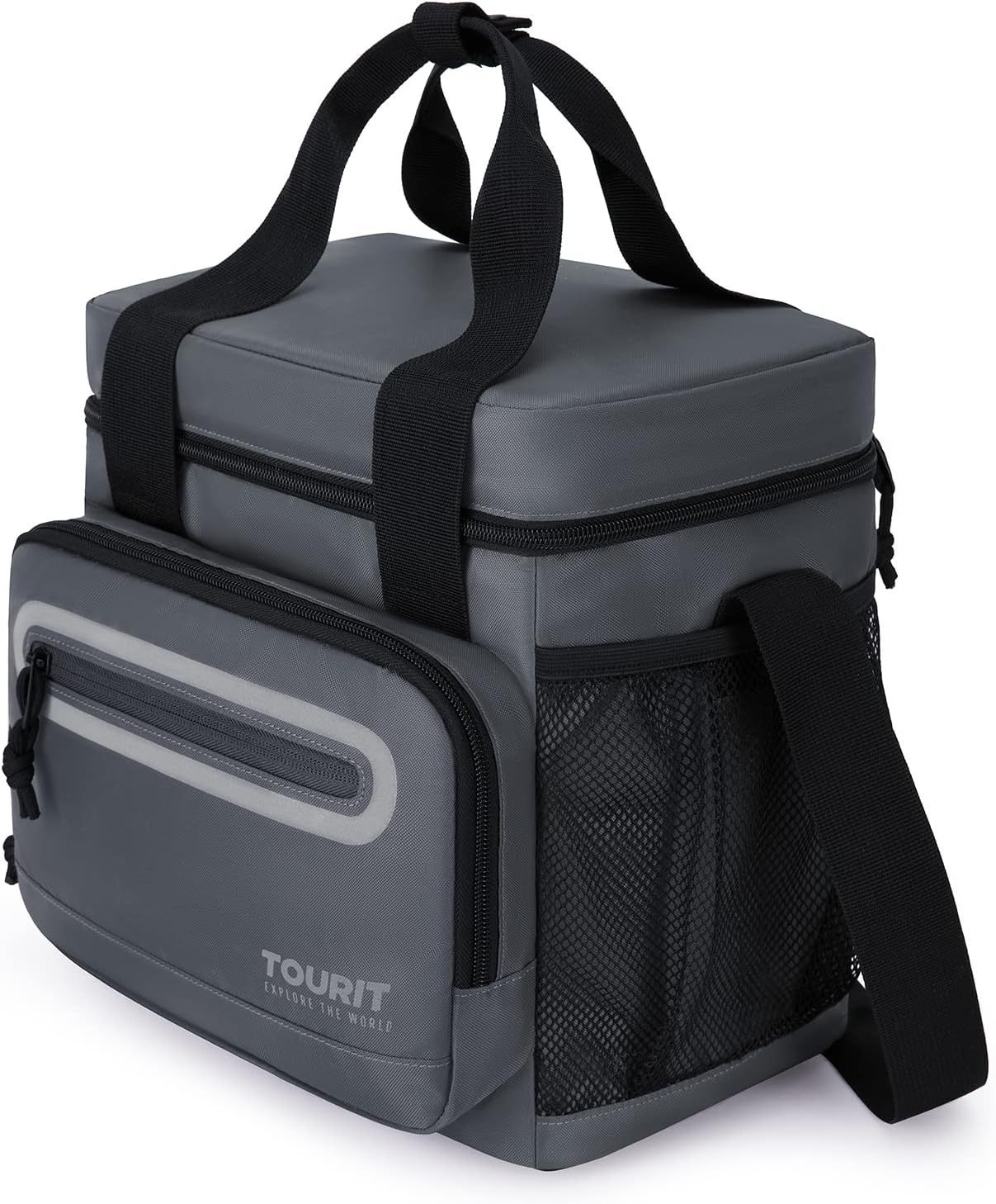 TOURIT 14L Large Lunch Bag Dark Gray