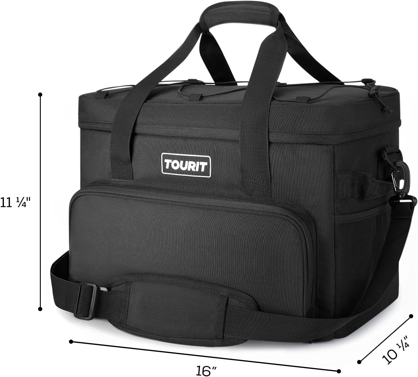 TOURIT 46 Can Cooler Bag Black