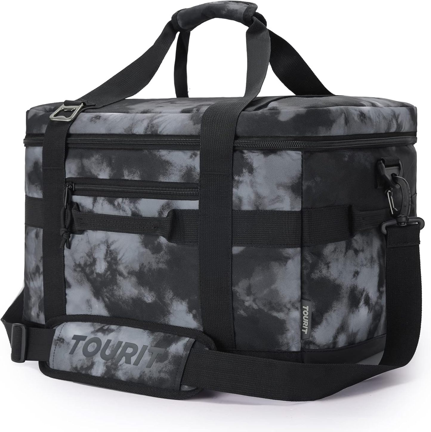 TOURIT 48 Can Cooler Bag Tie-dyed Black
