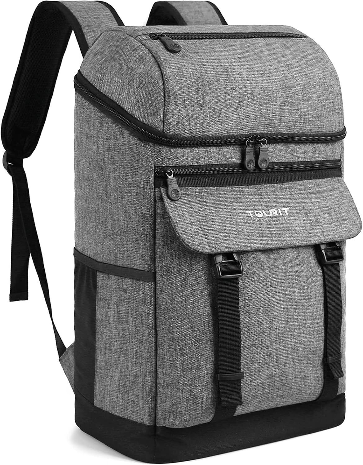 TOURIT Backpack Cooler Leak Proof 28 Cans Cooler Backpack Grey
