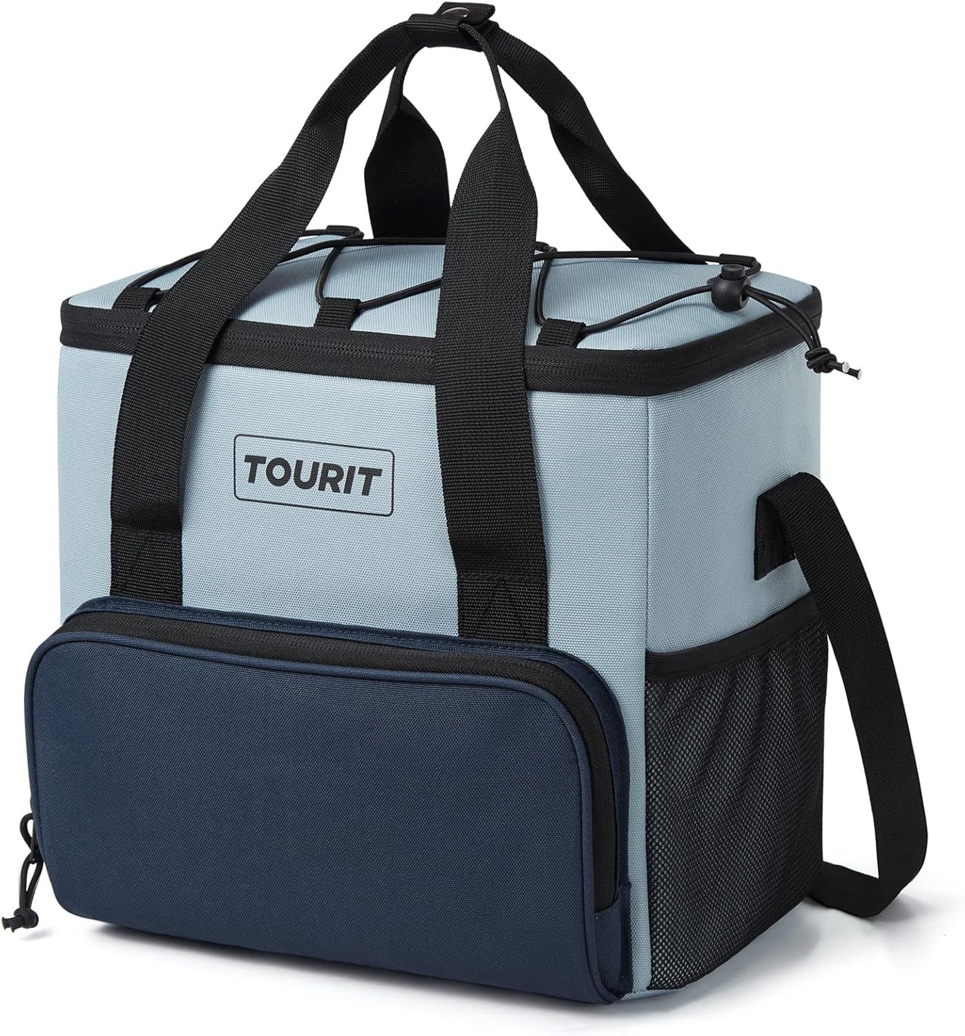 TOURIT 24 Can Cooler Bag Grey Blue
