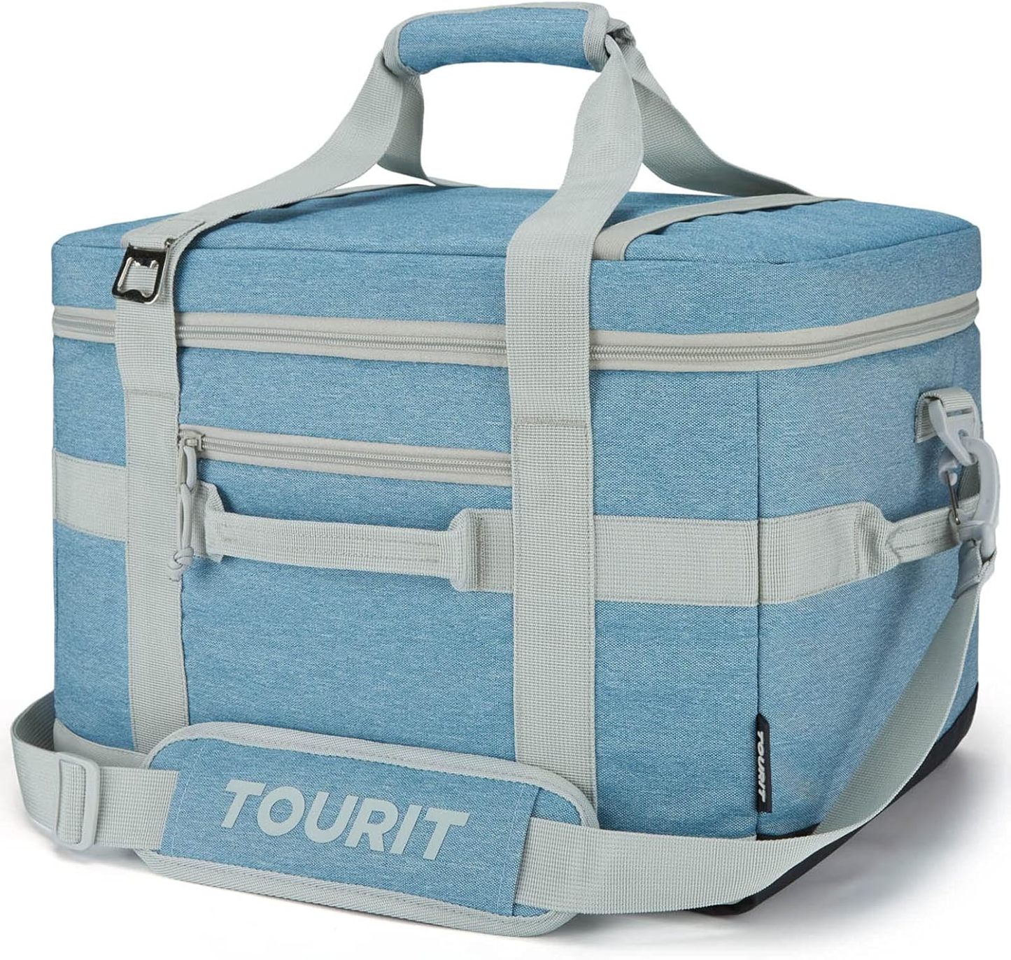 TOURIT 48 Can Cooler Bag Light Blue