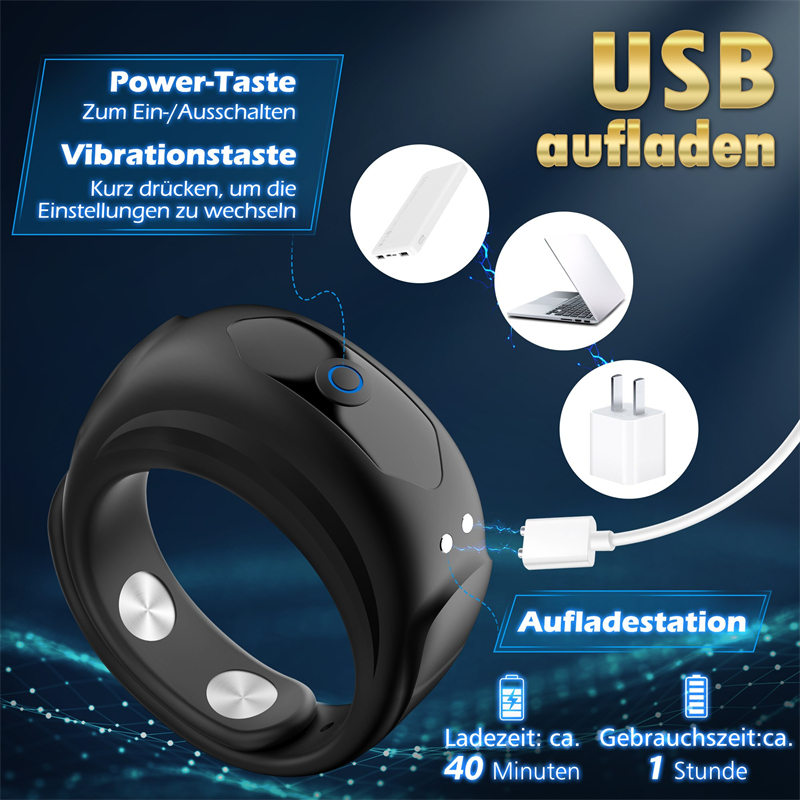 🔥2023 latest explosion 💥💥let you enjoy wonderful upgrades ❤ Adjustable vibration delay ring