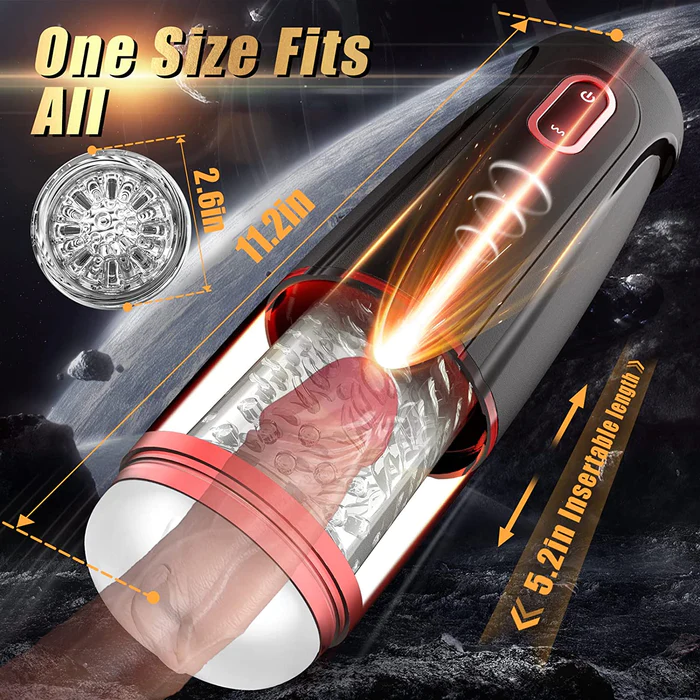 Sexy Moaning Rotating & Thrusting Masturbator Cup