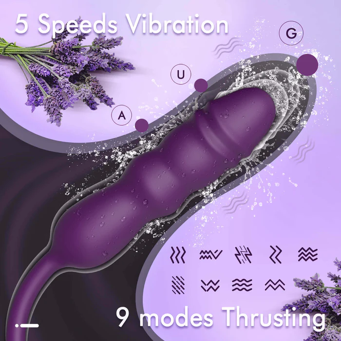 ALFA Sucking & Thrusting G-Spot Vibrator Dildo Plug