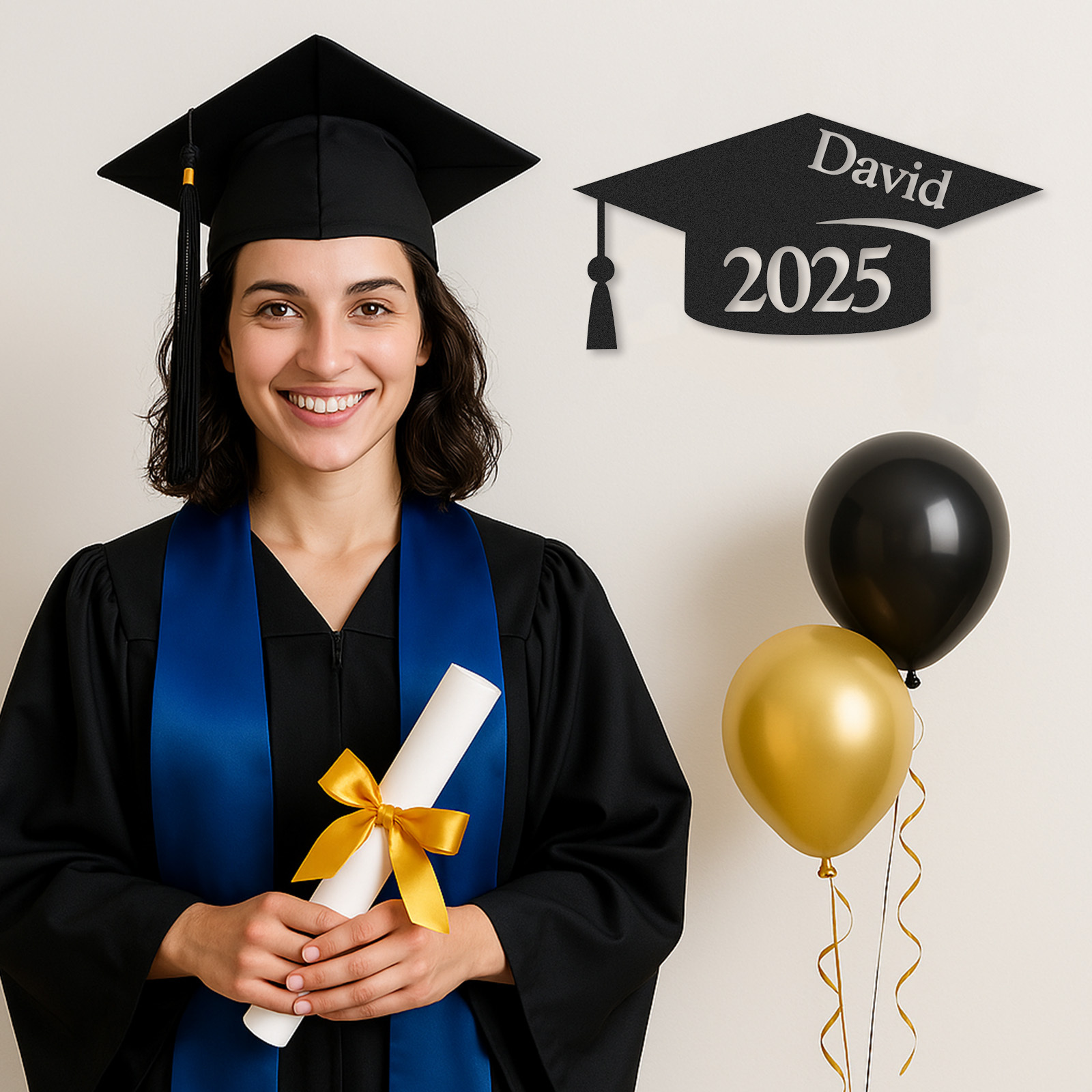 [Copy][Copy]Custom Minimalist Graduation Metal Sign Class of 2025 Personalized Wall Decor