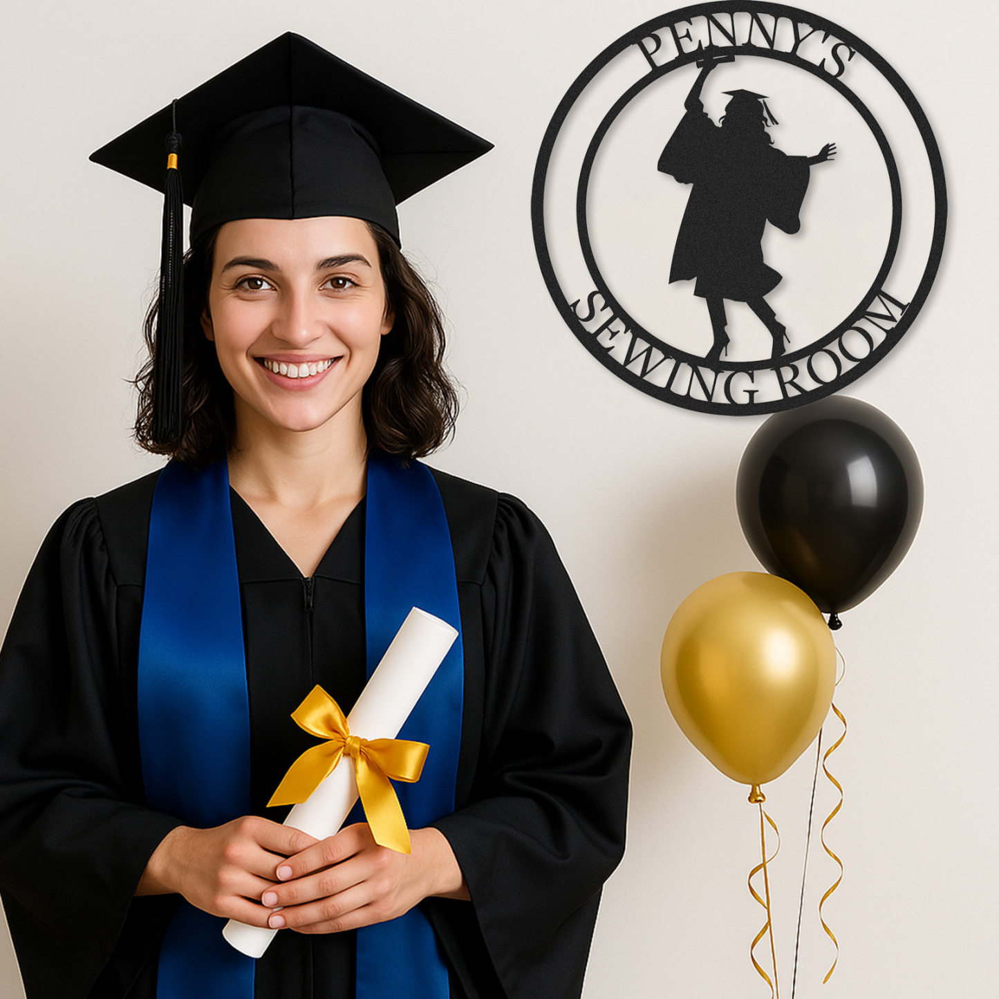 [Copy][Copy][Copy][Copy][Copy][Copy][Copy]Custom Minimalist Graduation Metal Sign Class of 2025 Personalized Wall Decor