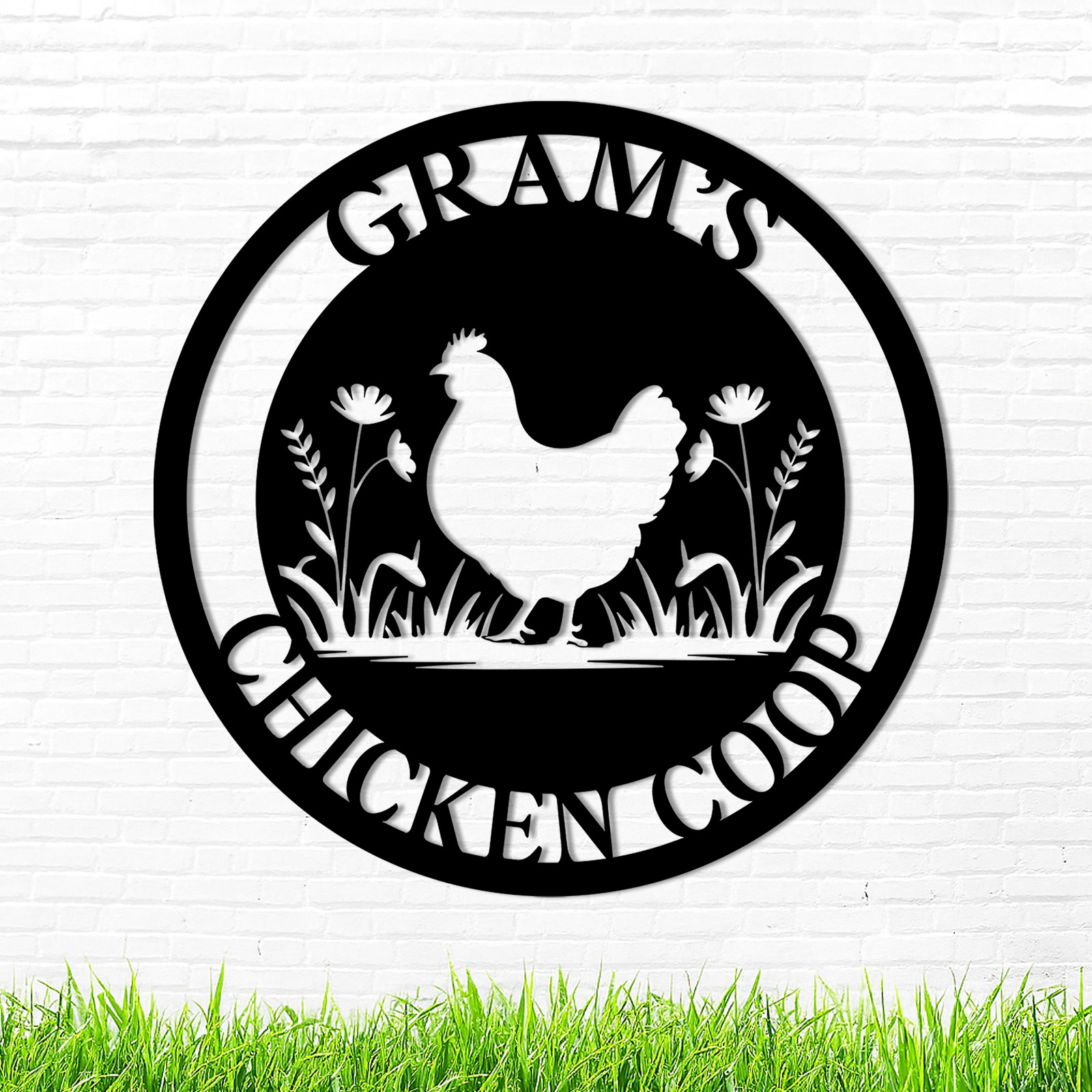 Custom Metal Signs Chicken Coop Signs for Farm Yard Decor