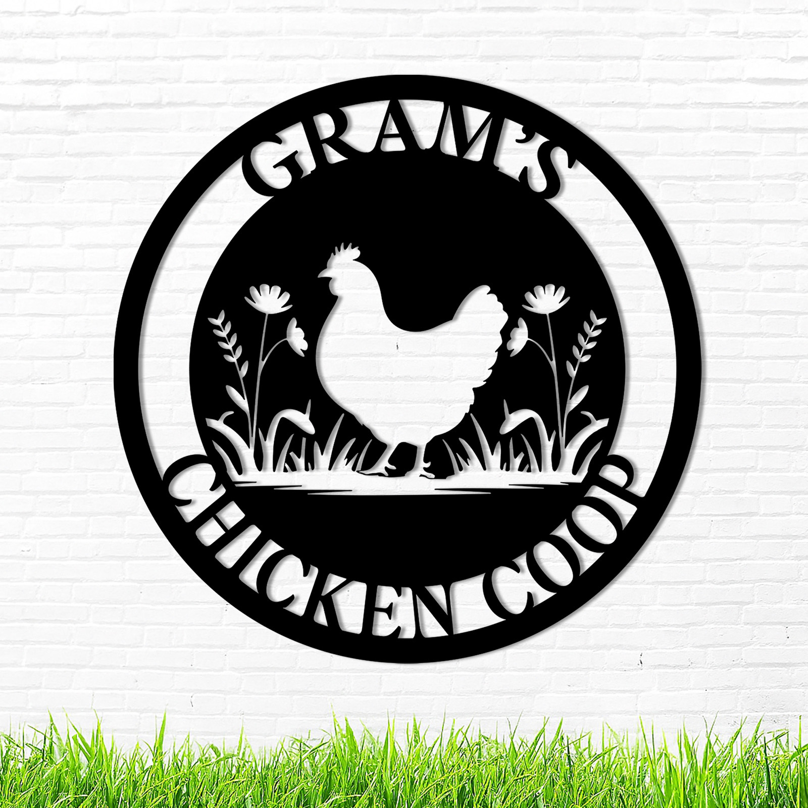 Custom Metal Signs Chicken Coop Signs for Farm Yard Decor 