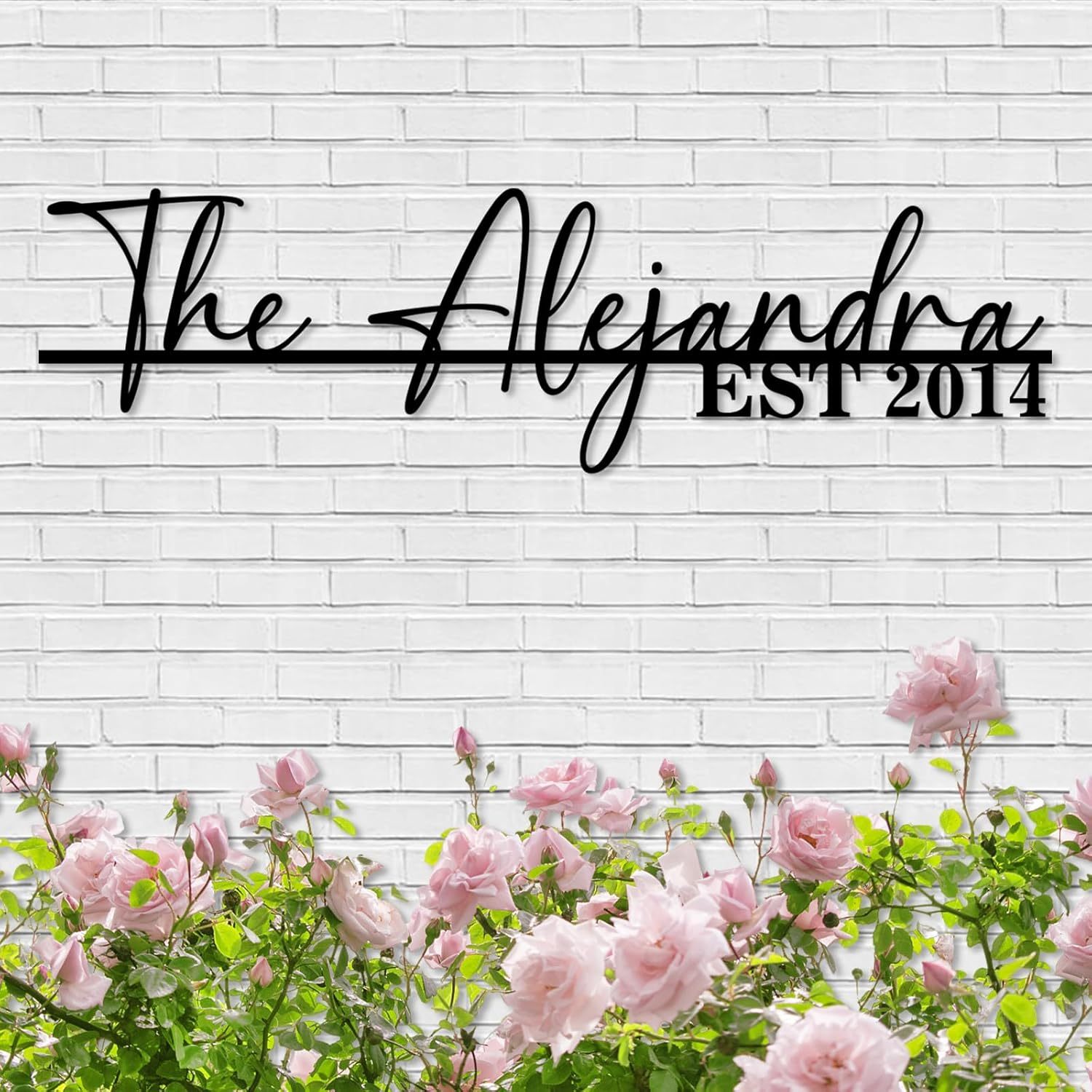 Personalized Family Name Sign, Custom Metal Sign, Last Name Signs for Home-MetalsignX