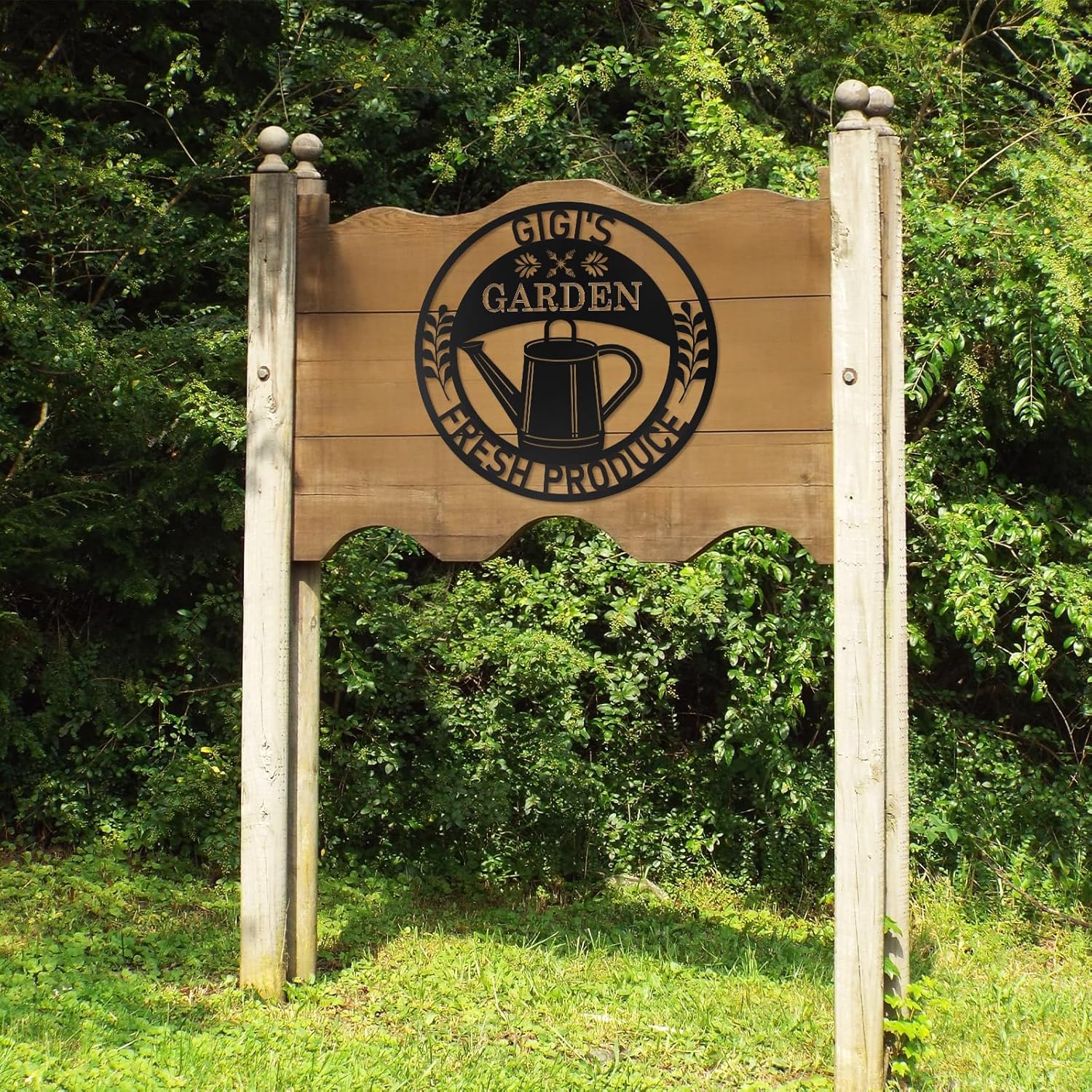 Custom Garden Sign, Vegetable Garden Sign, Personalized Metal Garden Signs for Outdoors-MetalsignX