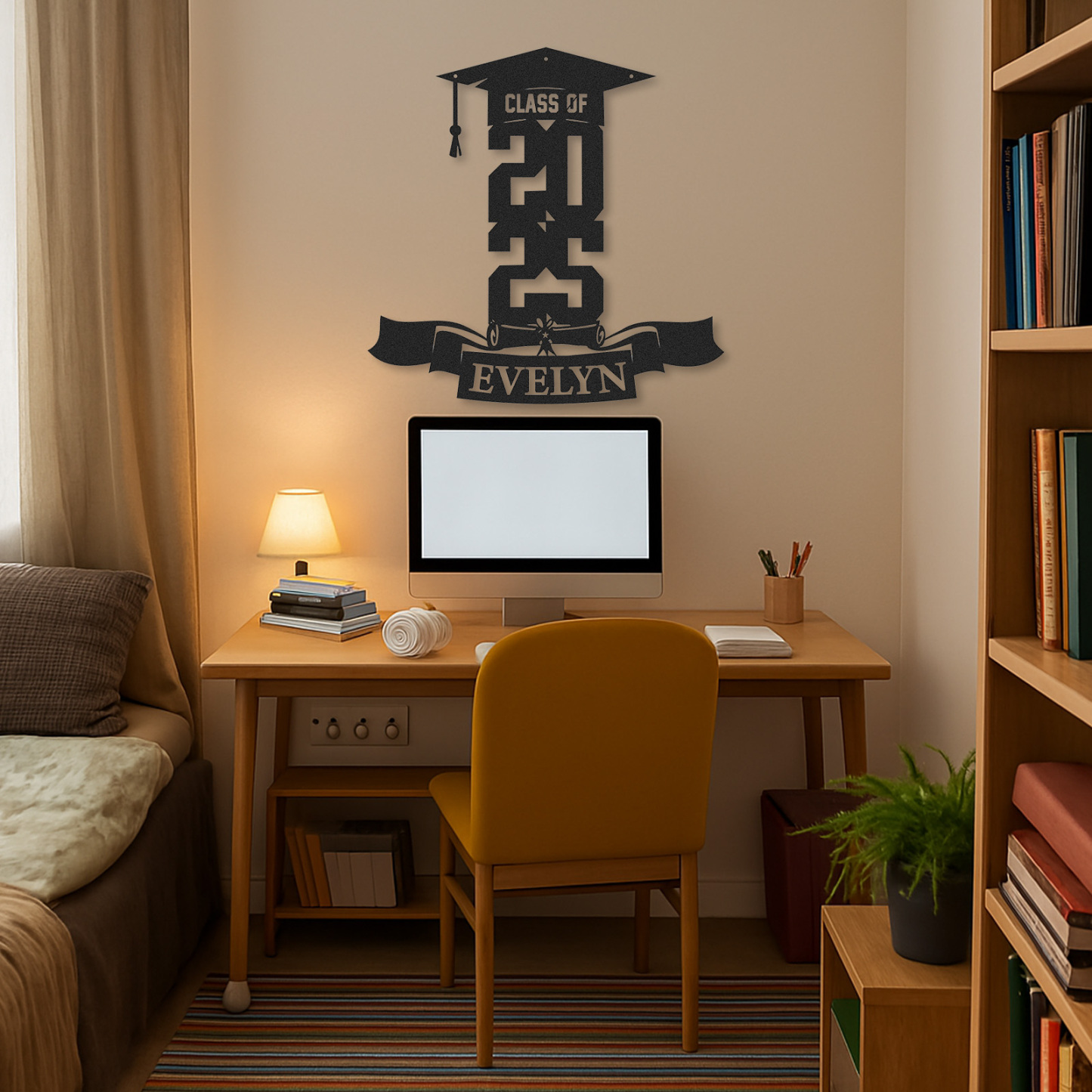 [Copy]Custom Minimalist Graduation Metal Sign Class of 2025 Personalized Wall Decor