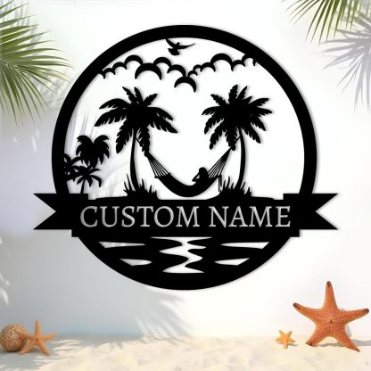 Personalized Lighthouse Metal Sign – Custom Nautical Outdoor Wall Decor for Beach House & Cabin-MetalsignX