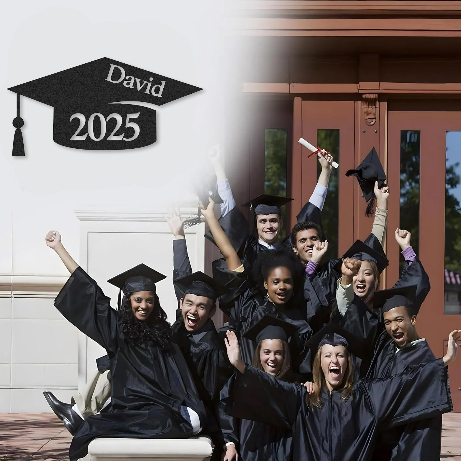 [Copy][Copy]Custom Minimalist Graduation Metal Sign Class of 2025 Personalized Wall Decor