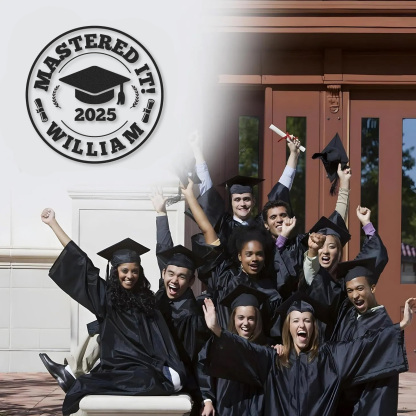 [Copy][Copy][Copy]Custom Minimalist Graduation Metal Sign Class of 2025 Personalized Wall Decor